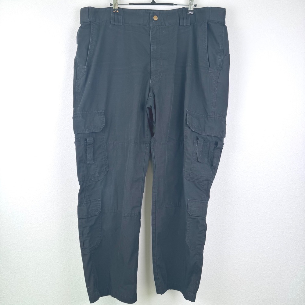 5.11 Tactical Cargo Pants Mens 40x30 Black Good Ripstop Workwear Outdoor